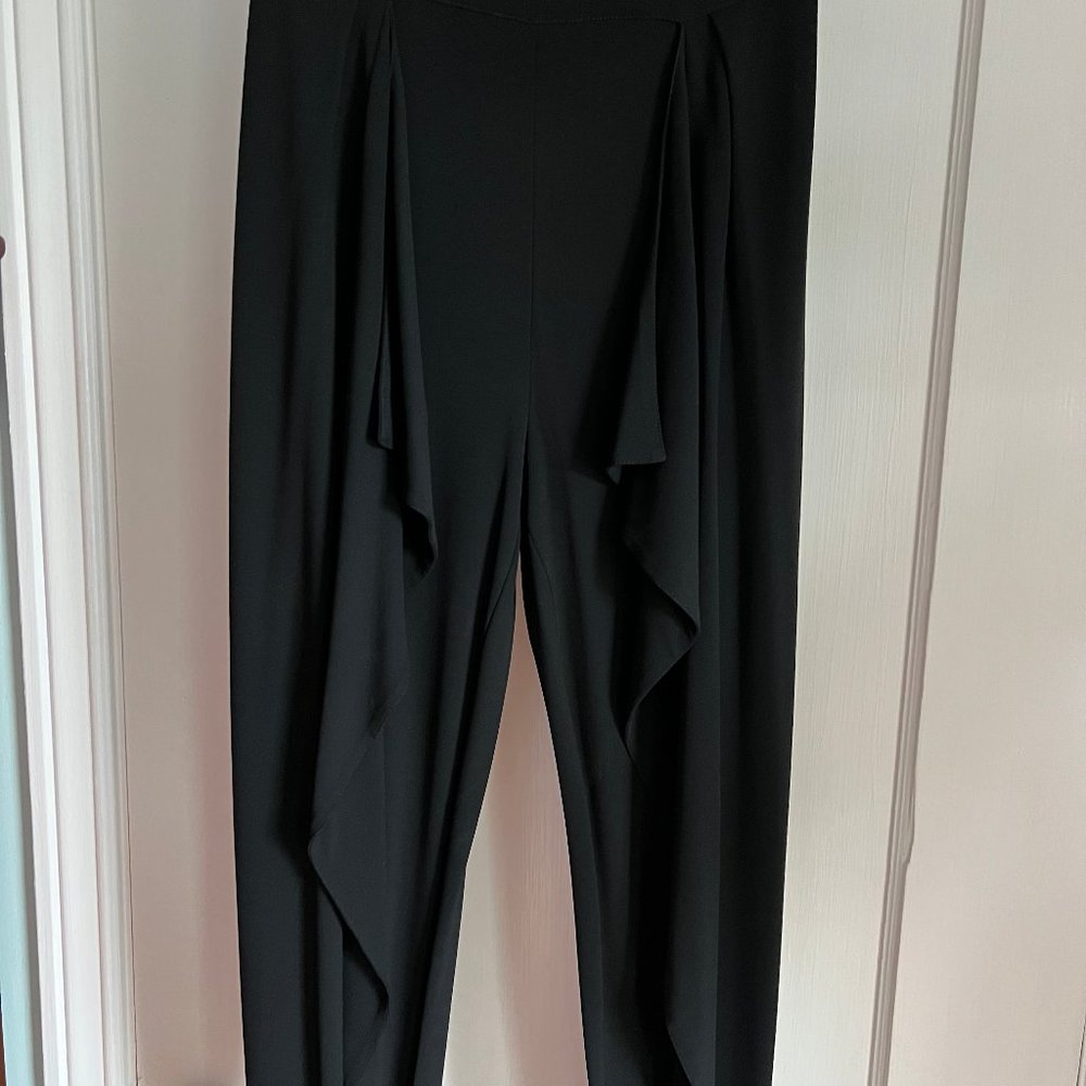 Fendi Palazzo inspired black women's pants. Size 38 Italian.  2 - 4 US
